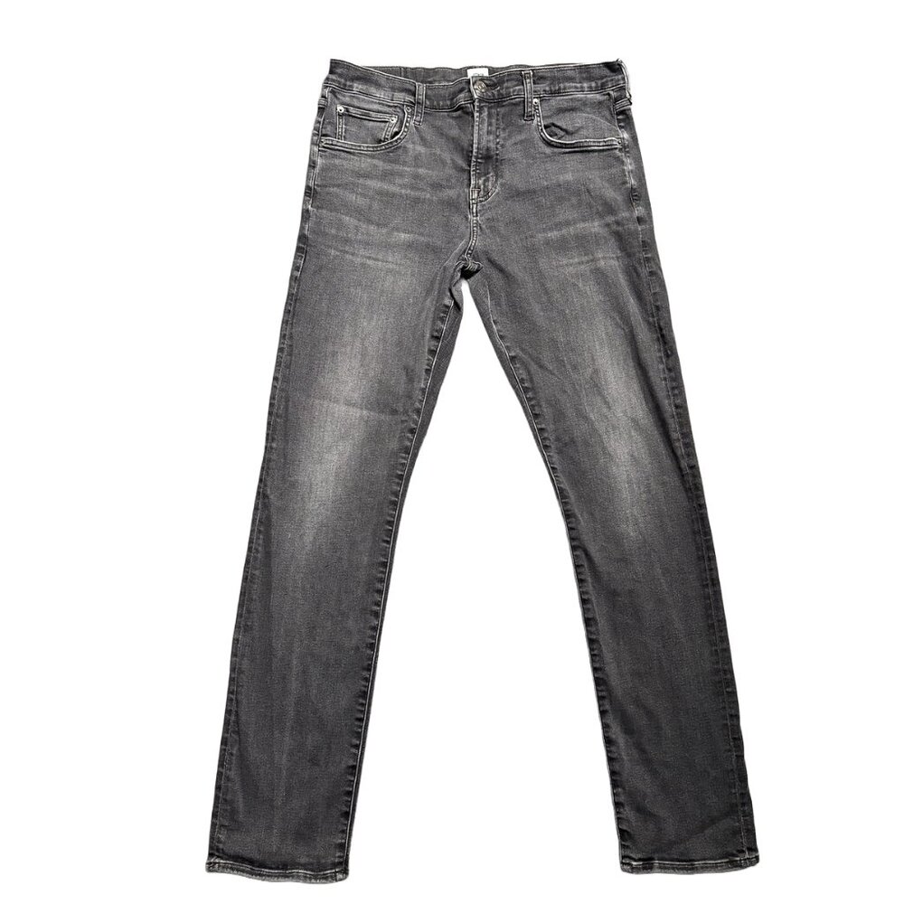 Edwin Men's Jeans Maddox Slim Size 32x32 act. 32x31 Black Stretch Denim